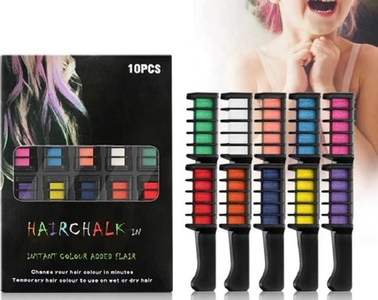 Colorful Hair Dye Comb (10 Pcs)